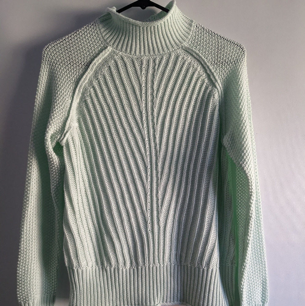 Jessica Simpson Mint Green Mock Neck Sweater